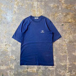 アディダス(adidas)の80s アディダス tシャツ デサント製 M ネイビー トレフォイル(Tシャツ/カットソー(半袖/袖なし))