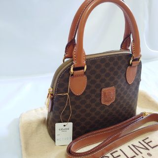 celine - 極美品 CELINE マカダム柄 2WAY ミニハンドバッグの通販 by