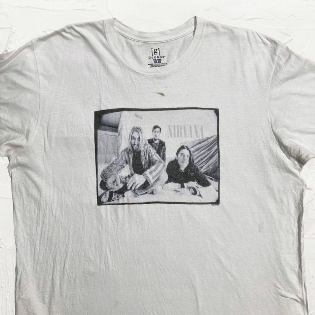 KFK ビンテージ 90s 白 1995年　NIRVANA　ニルバーナ Tシャツ