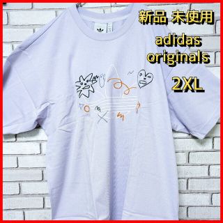 アディダス(adidas)のadidas originals アディダス Tシャツ コラボ パープル 2XL(Tシャツ/カットソー(七分/長袖))