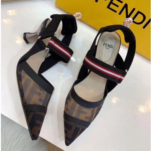 FENDI フェンディ コリブリ テクニカルメッシュ スリングバック
