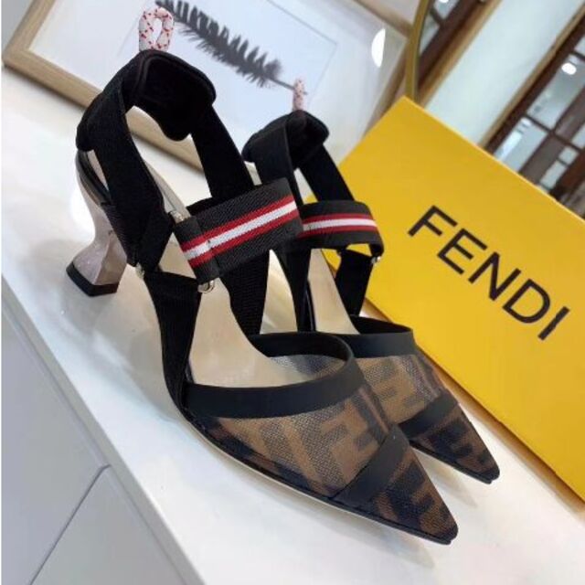 FENDI フェンディ コリブリ テクニカルメッシュ スリングバック