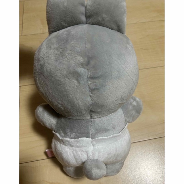 おぱんちゅうさぎ ぬいぐるみ モノクロ グレーの通販 by ♡|ラクマ