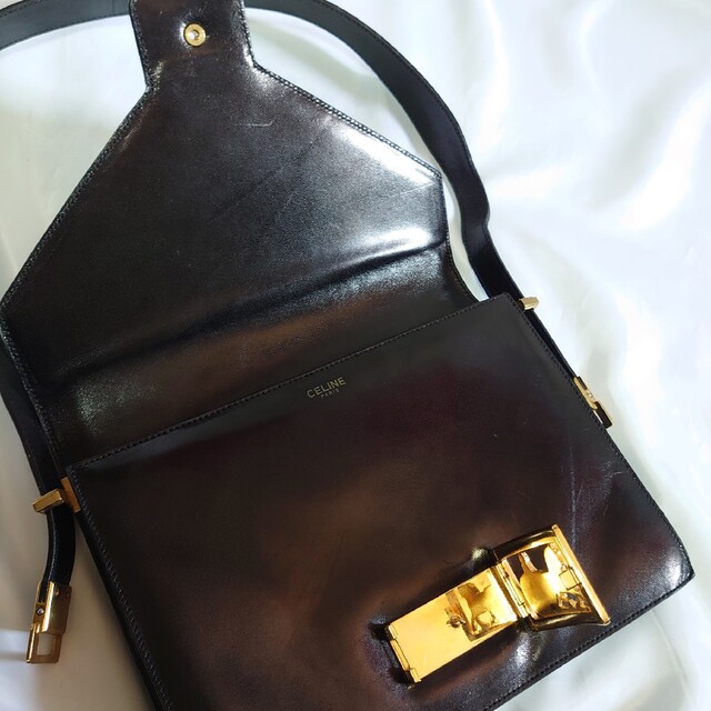 celine - 美品 CELINE 馬車金具 ワンショルダーバッグ ヴィンテージの