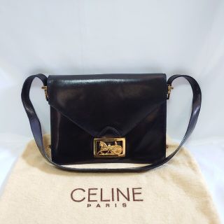 美品 CELINE セリーヌ ショルダーバッグ ワンショルダー ブラウン 金具