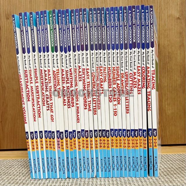新品未使用 Kumon公文 海外版 英語 大判子供ドリル 2-7歳 31冊セット