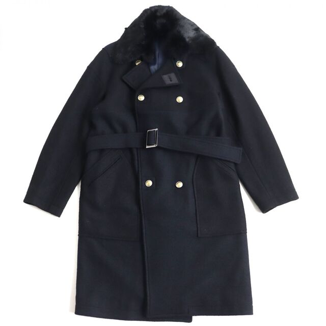 LANVIN - 美品◇ランバンオンブルー ラビットファー ベルト付き