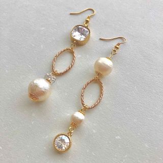 ビジューピアス ハンドメイド(ピアス)