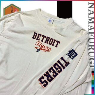 古着 RUSEELL 80s デトロイト　タイガース　野球　メジャー ビンテージ(Tシャツ/カットソー(七分/長袖))