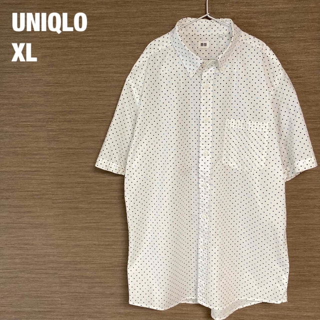 UNIQLO(ユニクロ)の【古着】UNIQLO／ユニクロ　ドット柄半袖シャツ メンズのトップス(シャツ)の商品写真