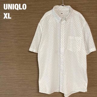 ユニクロ(UNIQLO)の【古着】UNIQLO／ユニクロ　ドット柄半袖シャツ(シャツ)