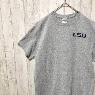 ギルタン(GILDAN)のUSA古着 LSU Tシャツ ルイジアナステイト バックプリントカレッジ(Tシャツ/カットソー(半袖/袖なし))