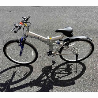 UGO片山右京プロデュース26インチ3×6段変速折り畳み自転車フルサスペンション(自転車本体)