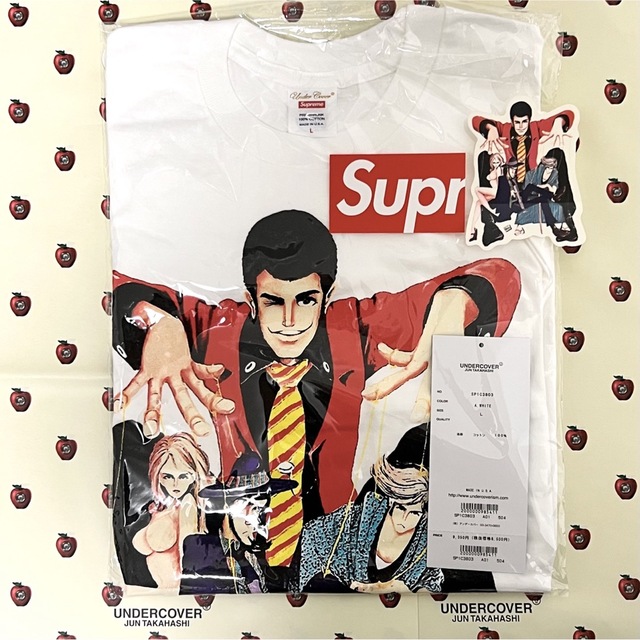 ホワイト/L】Supreme UNDERCOVER Lupin Tee メンズ Tシャツ/カットソー