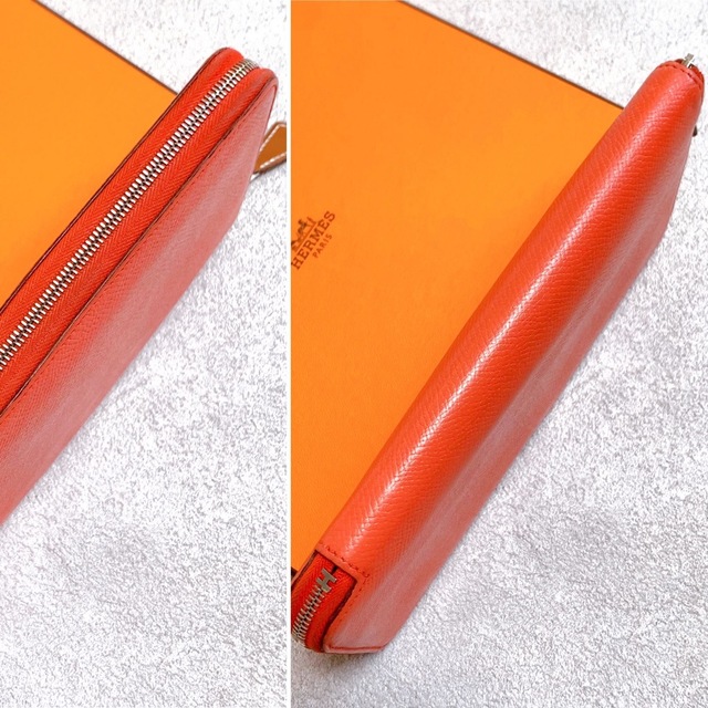 ☆極美品 エルメス アザップロング シルクイン ファスナープル新品 長