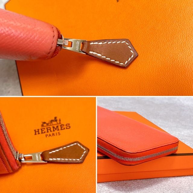 ☆極美品 エルメス アザップロング シルクイン ファスナープル新品 長
