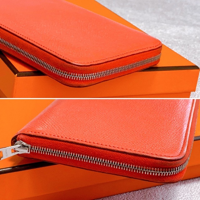 ☆極美品 エルメス アザップロング シルクイン ファスナープル新品 長財布-