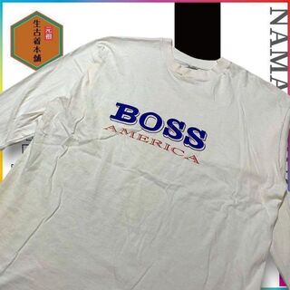 古着 - 90s  ボス　アメリカ　ロゴ　プリント ビンテージ(Tシャツ/カットソー(七分/長袖))