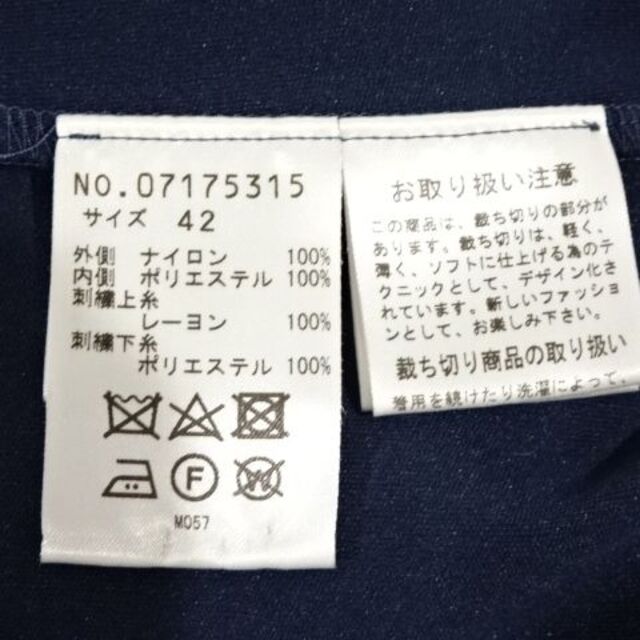 【美品】VIVIENNE TAMヴィヴィアンタム刺繍ワンピース　42ネイビー　紺