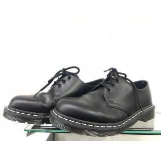 ドクターマーチン(Dr.Martens)のドクターマーチン ホワイトステッチ 3ホールシューズ 黒(ドレス/ビジネス)