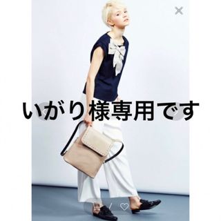 ランバンオンブルー(LANVIN en Bleu)のLANVIN en Bleu ランバンオンブルー　リボン　トップス　(カットソー(半袖/袖なし))