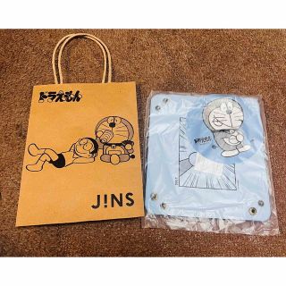 ジンズ(JINS)のJINS ドラえもんコラボ　メガネケース　メガネ拭き(サングラス/メガネ)