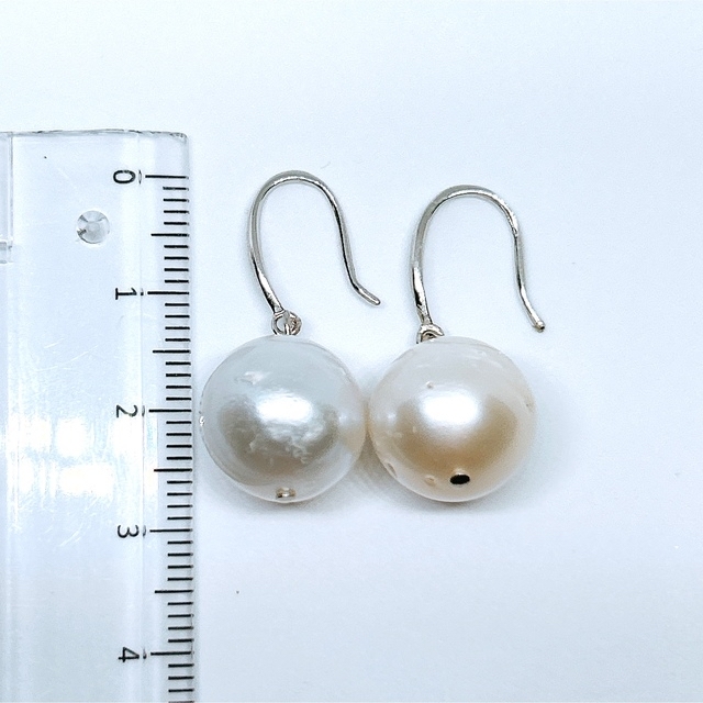 ベンチ 収納付 真珠 ピアス パール 南洋真珠白蝶真珠 パールピアス