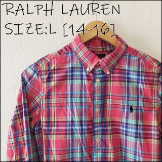 ラルフローレン(Ralph Lauren)のラルフローレン　Ralph Lauren　チェック　L　160cm　レディース(Tシャツ/カットソー)