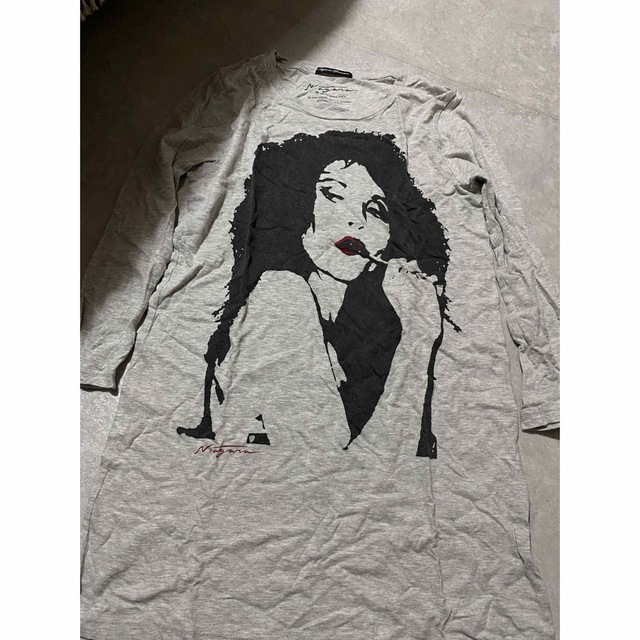 HYSTERIC GLAMOUR(ヒステリックグラマー)のヒステリックグラマーセクシーガールTシャツワンピース　ヒスグラ レディースのトップス(Tシャツ(長袖/七分))の商品写真