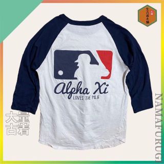 SZL 古着 90s リンガー　ラグラン　MLB　野球　ベースボール 長袖T(Tシャツ/カットソー(七分/長袖))