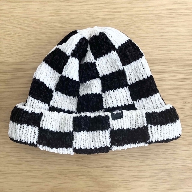 STUSSY - STUSSY CROCHET CHECKERED BEANIE ビーニー ニットの通販 by