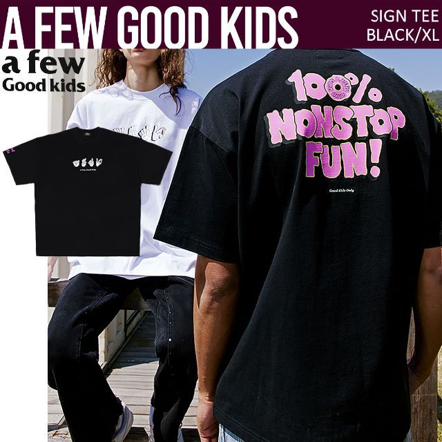 A FEW GOOD KIDS 正規品 サイン TEE クロ XL