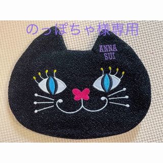 アナスイ(ANNA SUI)のANNA SUI アナスイ ティッシュケース ネコ 黒猫　☆美品☆(ポーチ)