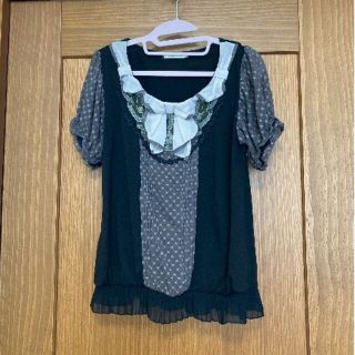 アクシーズファム(axes femme)のaxes レース　ビックリボン　トップス(Tシャツ(半袖/袖なし))