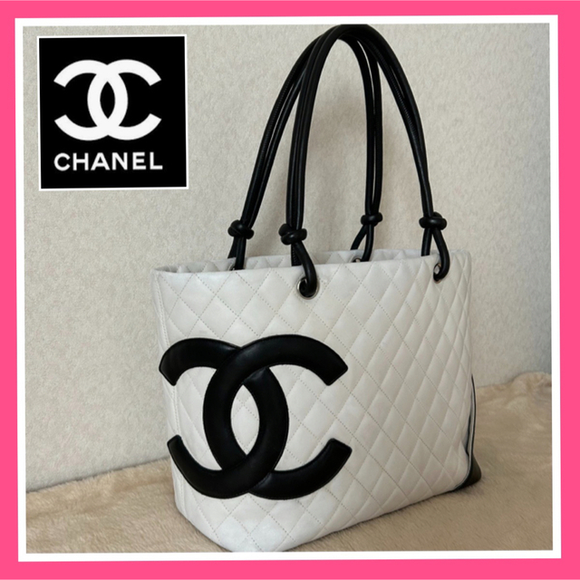 シャネル CHANEL カンボンミディアムトート トートバッグ レディ