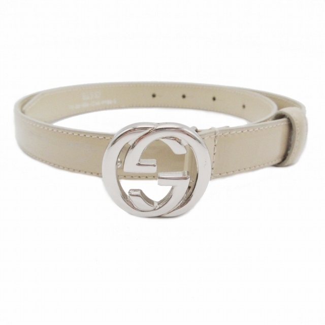 グッチ GUCCI インターロッキングG レザー ベルト GGロゴ/FE4 即日発送