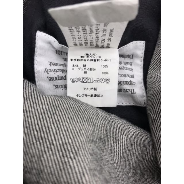 Engineered Garments(エンジニアードガーメンツ)のエンジニアードガーメンツ★襟コーデュロイ切替コーンデニムトラッカージャケット メンズのジャケット/アウター(Gジャン/デニムジャケット)の商品写真