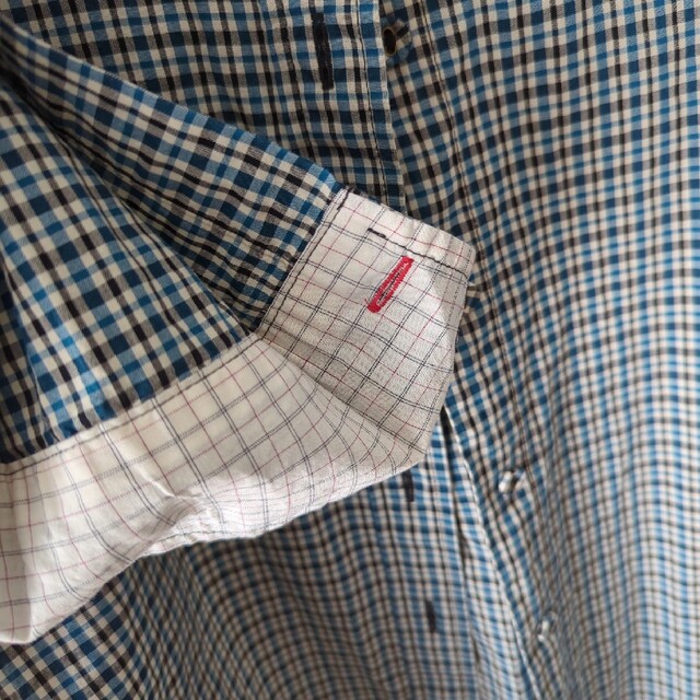UNIQLO(ユニクロ)のユニクロ✕イネス　紗栄子着用　ネックフリルシャツ　S レディースのトップス(シャツ/ブラウス(長袖/七分))の商品写真