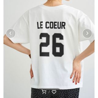 ルクールブラン(le.coeur blanc)のルクールブラン　 Tシャツ　　　　　　　　　　　　バックロゴプリント(Tシャツ(半袖/袖なし))