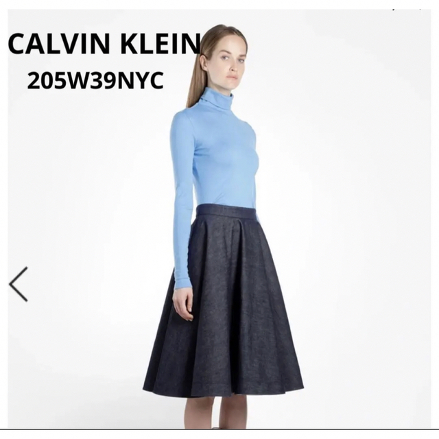 CALVIN KLEIN 205W39NYC デニム　フレア　スカート　40のサムネイル