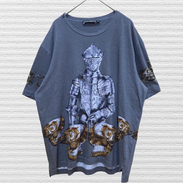 【高級ブランド.名作.匿翌送】DOLCE&GABBANA Tシャツ　ナイト　騎士