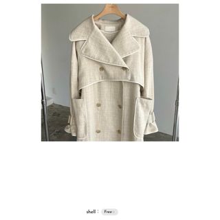 クラネ(CLANE)のherringbone piping gilet JK trench  (トレンチコート)