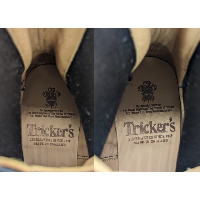 Trickers(トリッカーズ)の【極美】トリッカーズ サイドゴアブーツ サイズ7.5fit5【送料無料】 メンズの靴/シューズ(ブーツ)の商品写真