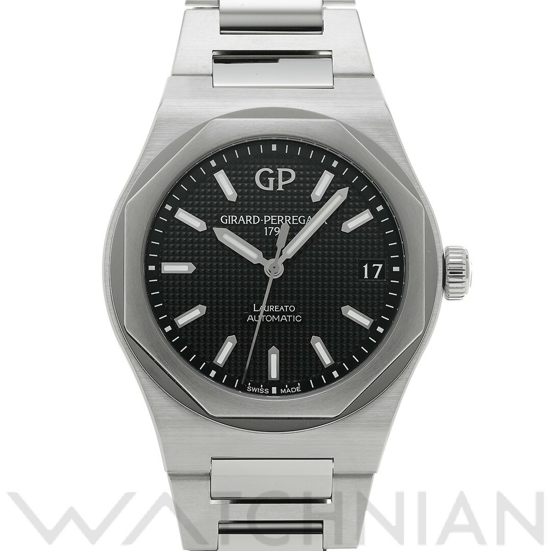 GIRARD-PERREGAUX(ジラールペルゴ)の中古 ジラール ペルゴ GIRARD-PERREGAUX 81010-11-634-11A ブラック メンズ 腕時計 メンズの時計(腕時計(アナログ))の商品写真