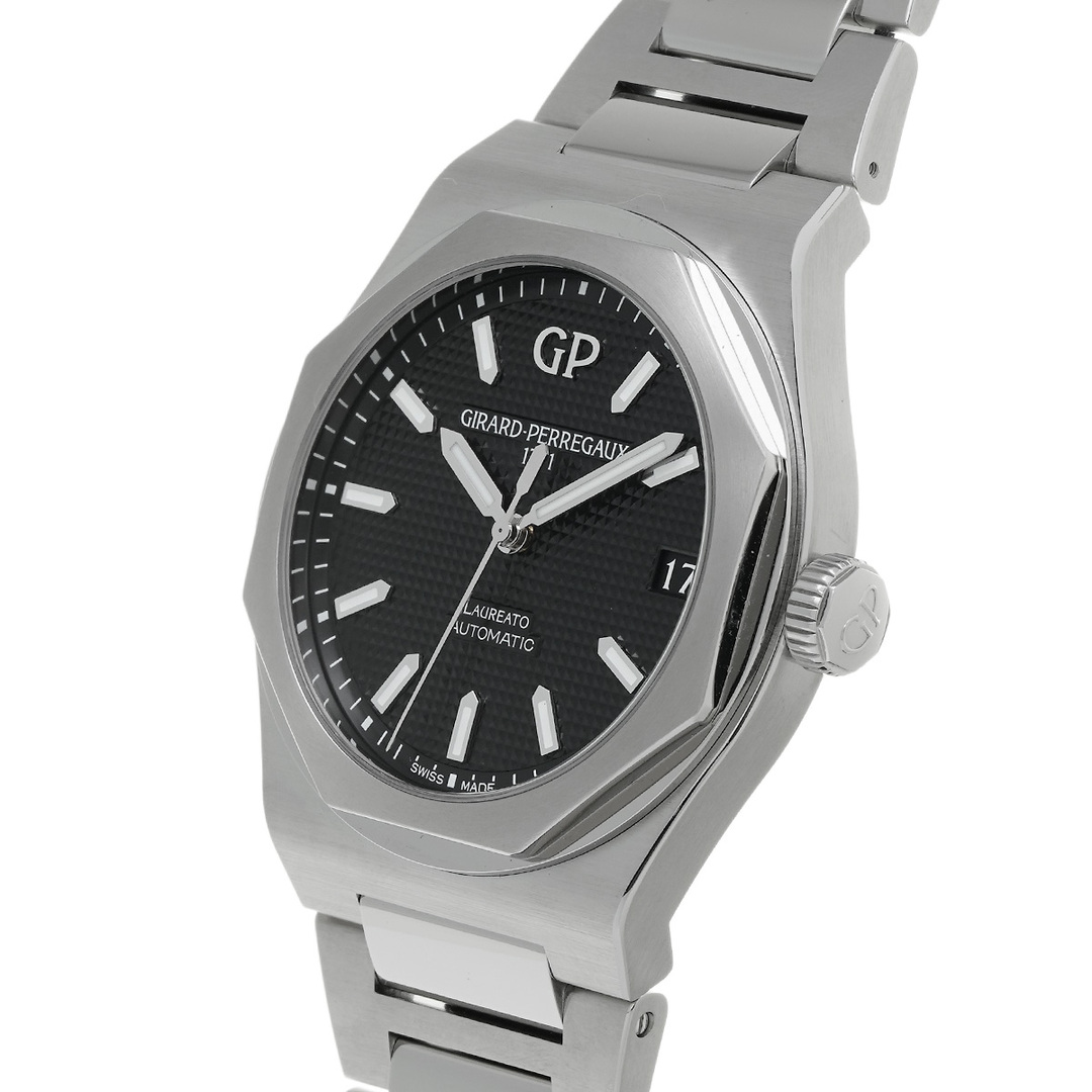 中古 ジラール ペルゴ GIRARD-PERREGAUX 81010-11-634-11A ブラック メンズ 腕時計 メンズ 時計 腕時計(アナログ) 