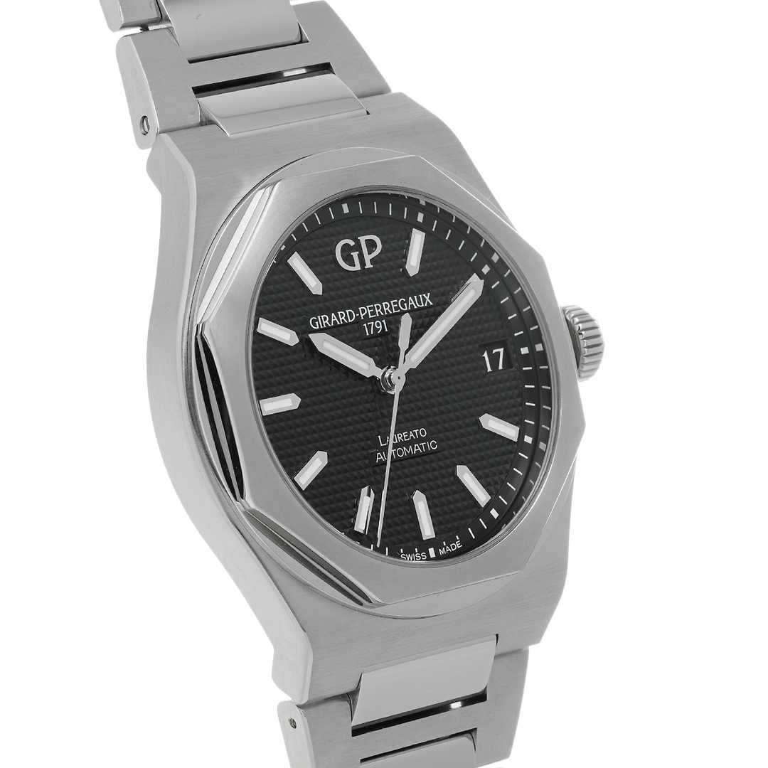 中古 ジラール ペルゴ GIRARD-PERREGAUX 81010-11-634-11A ブラック メンズ 腕時計 メンズ 時計 腕時計(アナログ) 