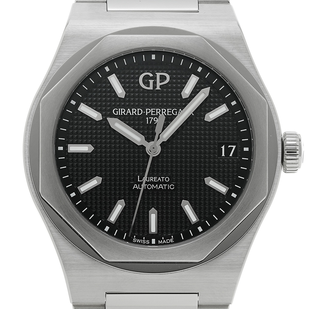 GIRARD-PERREGAUX(ジラールペルゴ)の中古 ジラール ペルゴ GIRARD-PERREGAUX 81010-11-634-11A ブラック メンズ 腕時計 メンズの時計(腕時計(アナログ))の商品写真