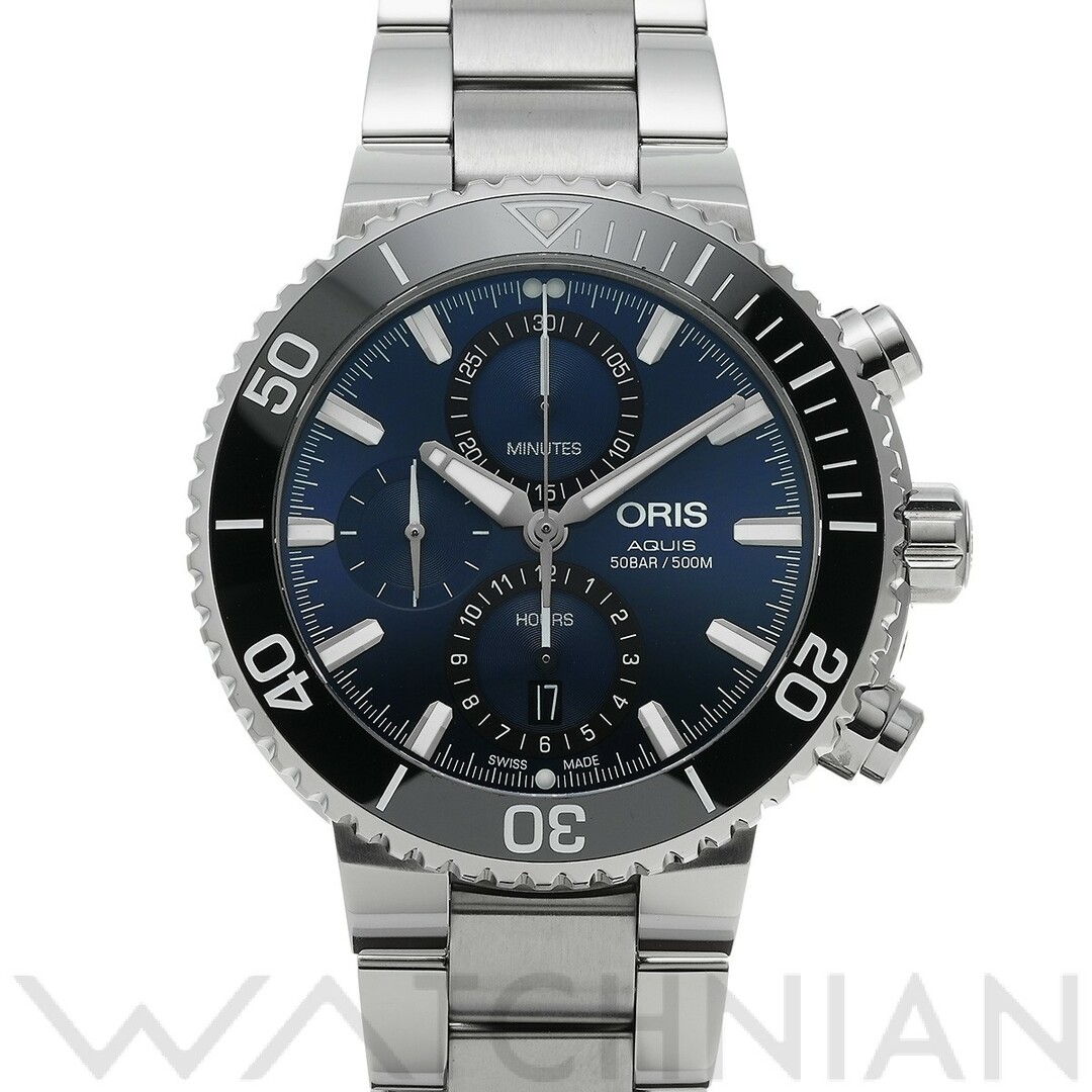 オリス ORIS 01 774 7743 4155-07 4 24 64EB ブルー メンズ 腕時計