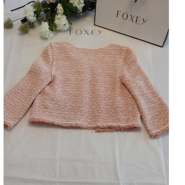 FOXEY(フォクシー)のFOXEY🍀美品🍀ツイードジャケット38 レディースのジャケット/アウター(ノーカラージャケット)の商品写真