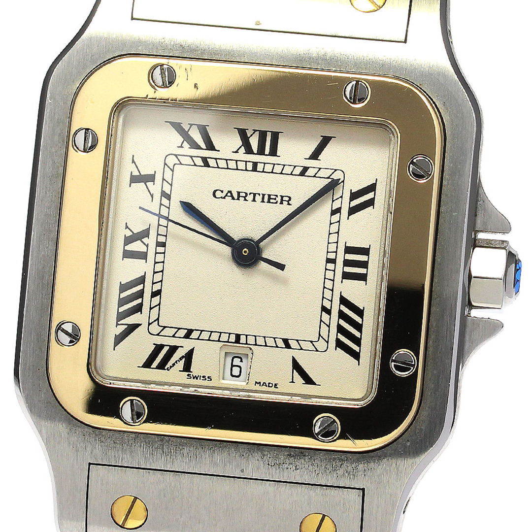 カルティエ CARTIER サントスガルべ LM YGコンビ クォーツ メンズ _748483